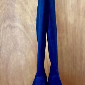 Shoe Dazzle Royal Blue Suede knee high boots
